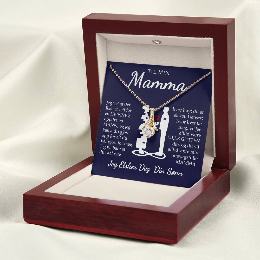 Til Mamma (fra sønn) - Hvor Høyt Du Er Elsket - Halskjede Alluring Beauty