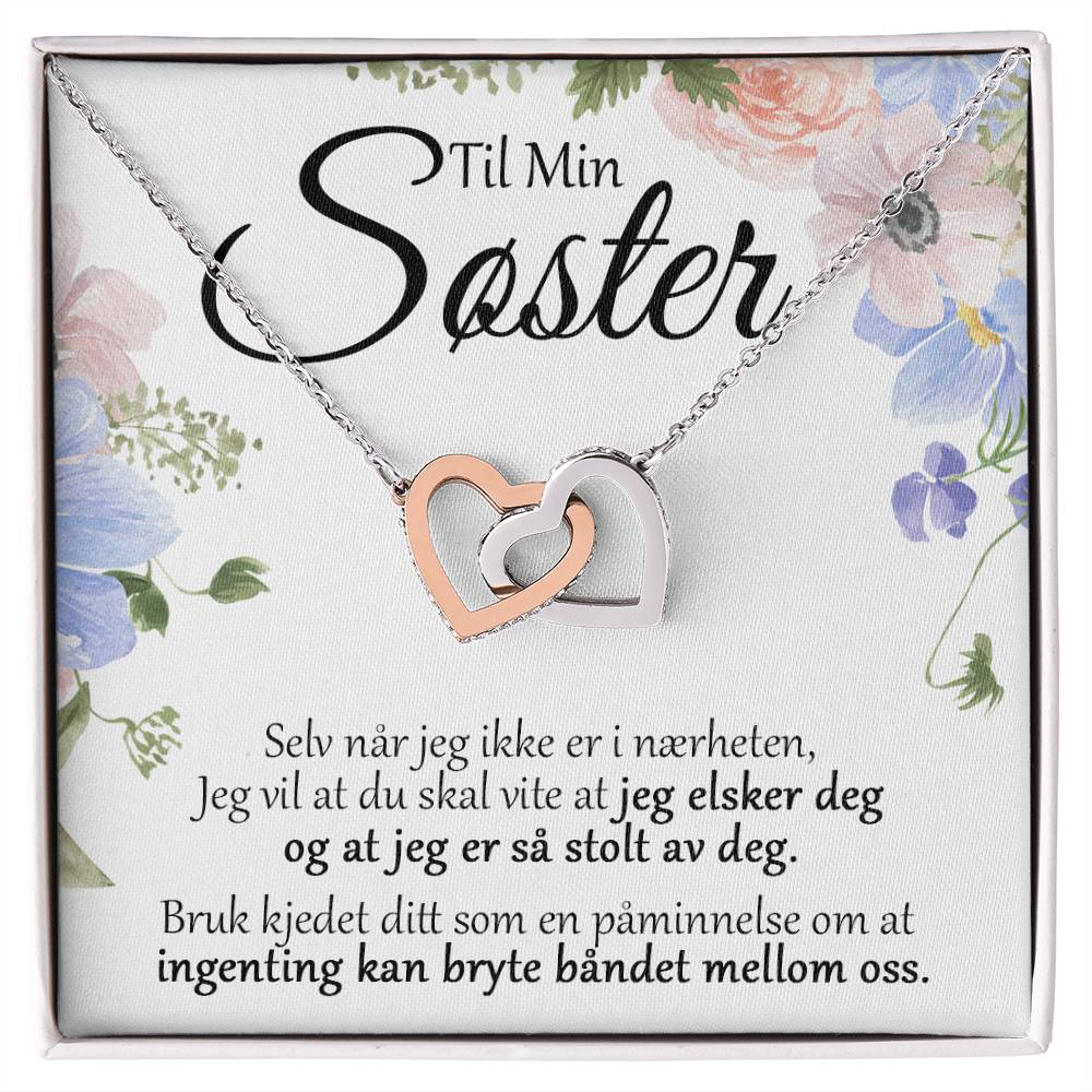 Til Min S ster Stolt Halskjede To Hjerter Noras Gaver til-min-s-ster-stolt-halskjede-to-hjerter-noras-gaver