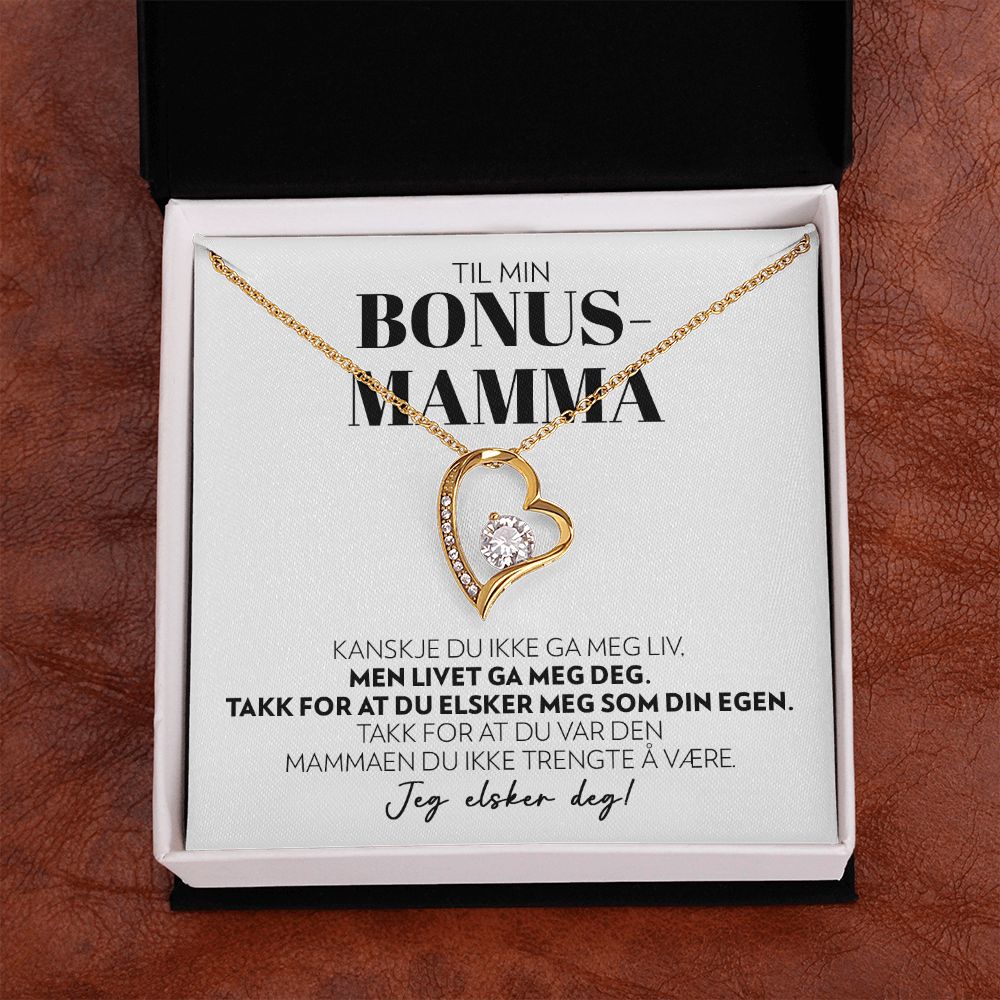 Til Min Bonusmamma - Som Din Egen - Halskjede Forever Love