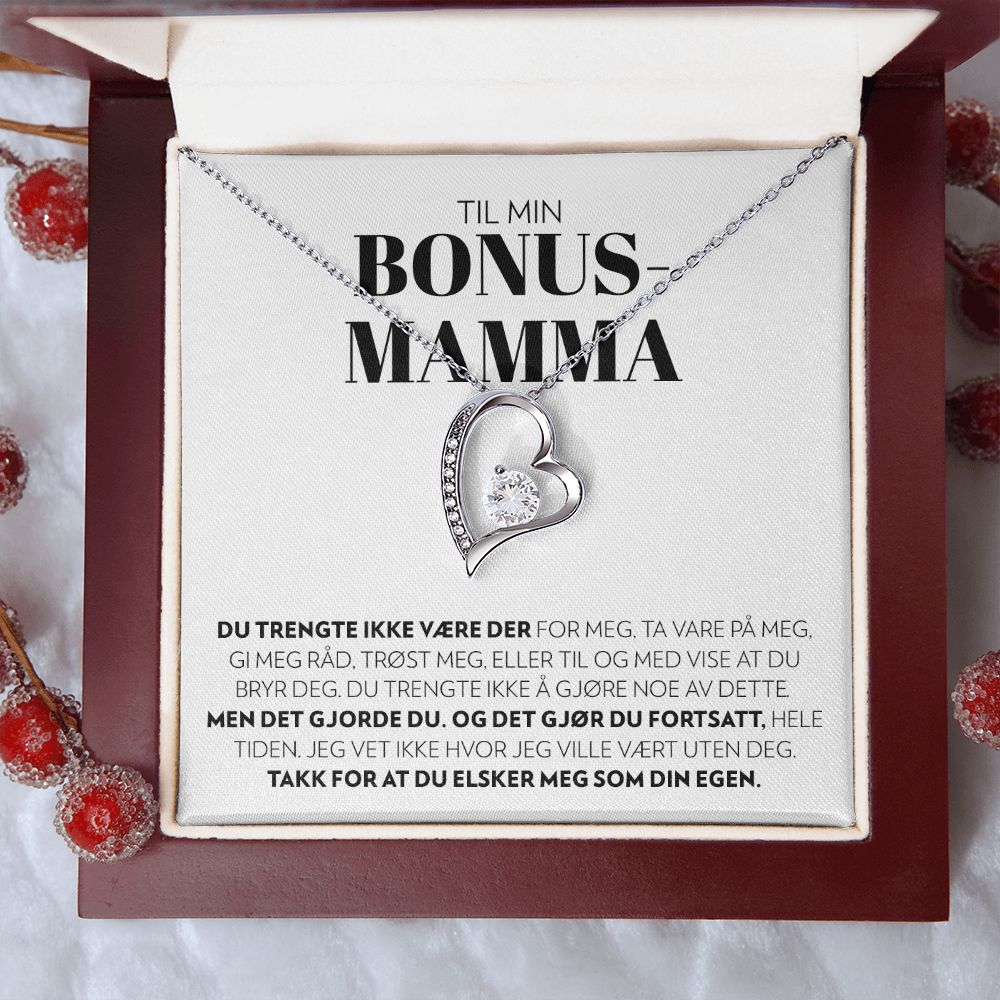 Til Min Bonusmamma - Ikke Tvunget - Halskjede Forever Love