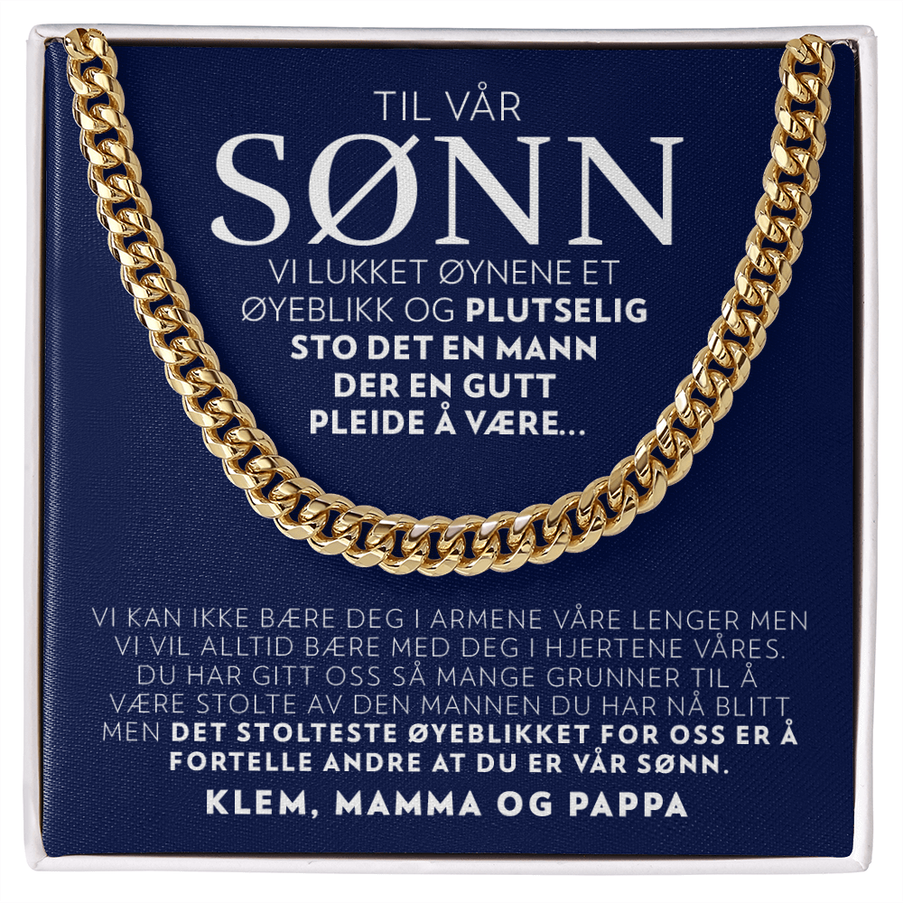 Til Vår Sønn (Fra Mamma og Pappa) - Vi Lukket Øynene - Halskjede Panserkjede