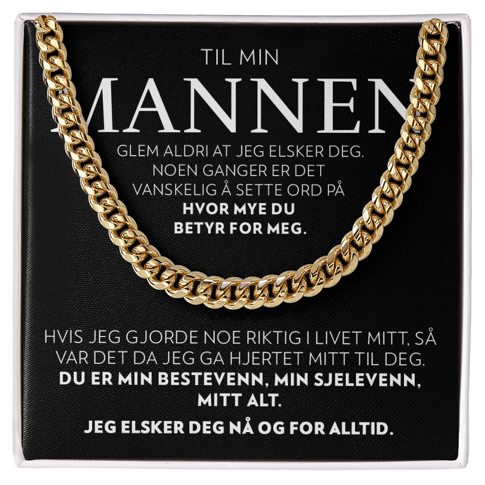 Til Mannen Min - Mitt Alt - Halskjede Panserkjede