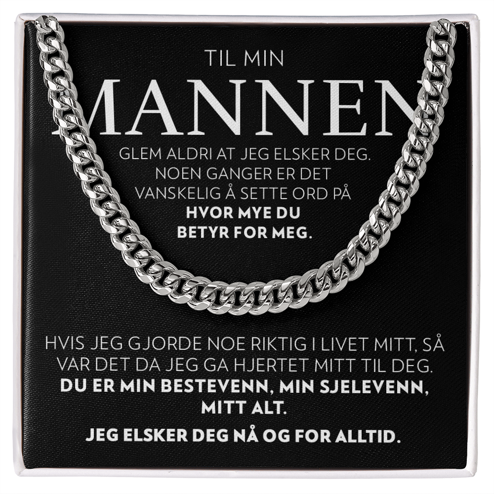 Til Mannen Min - Mitt Alt - Halskjede Panserkjede
