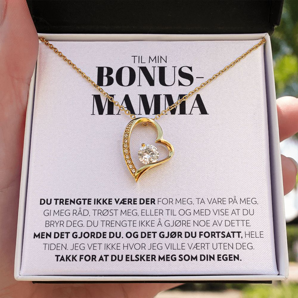 Til Min Bonusmamma - Ikke Tvunget - Halskjede Forever Love