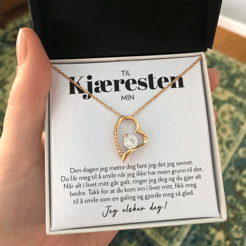 Til Kjæresten Min - Du Gjør Meg Så Glad - Halskjede Forever Love