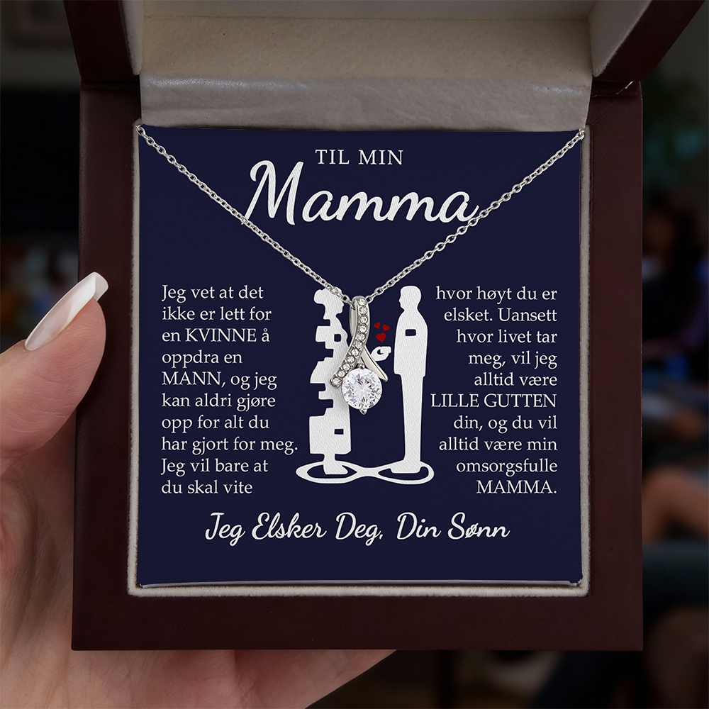 Til Mamma (fra sønn) - Hvor Høyt Du Er Elsket - Halskjede Alluring Beauty