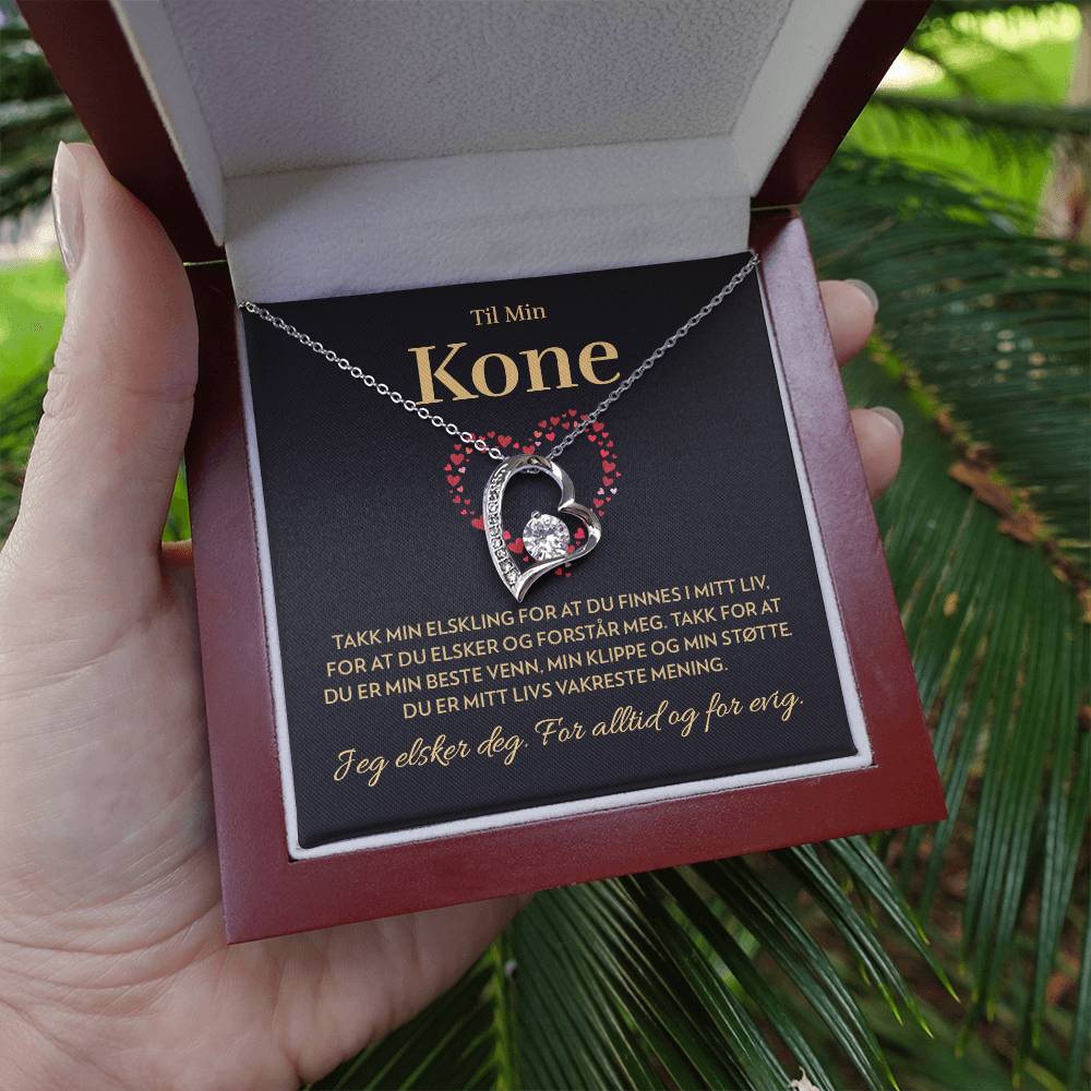 Til Min Kone - Mitt livs vakreste mening - Halskjede Forever Love