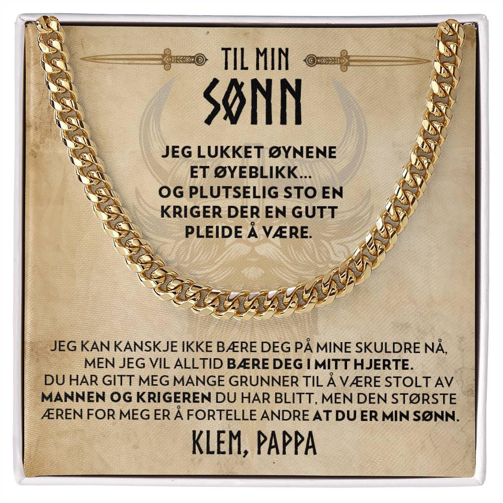 Til sønn (fra pappa) - Der En Gutt Pleide å Være - Halskjede Panserkjede