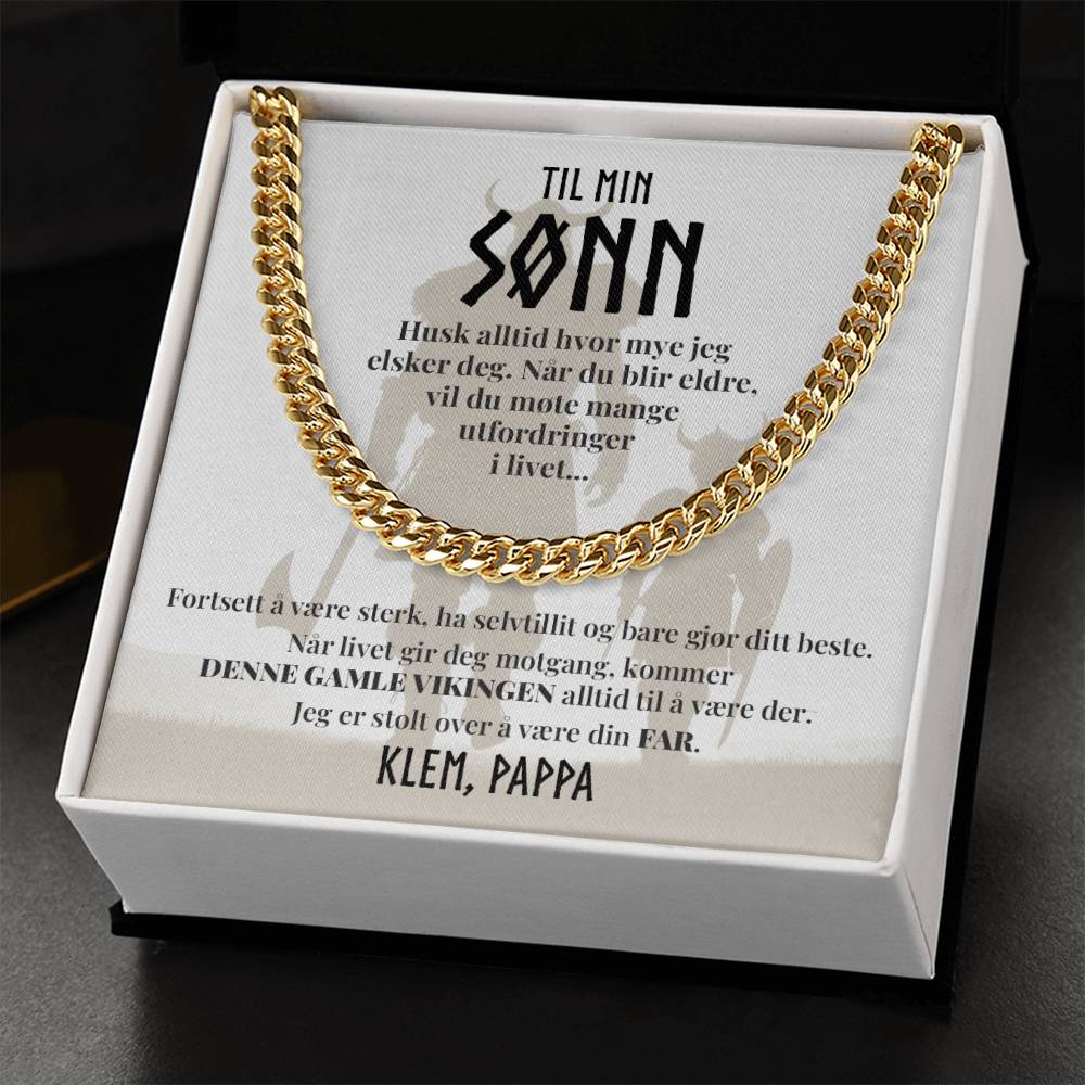 Til Min Sønn - Denne Gamle Vikingen - Halskjede Panserkjede