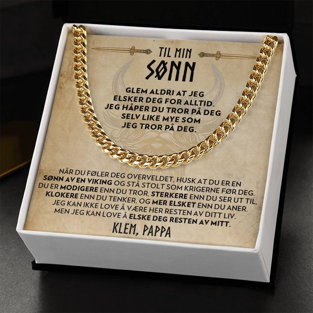 Til sønn (fra pappa) - Sønn Av En Viking - Halskjede Panserkjede