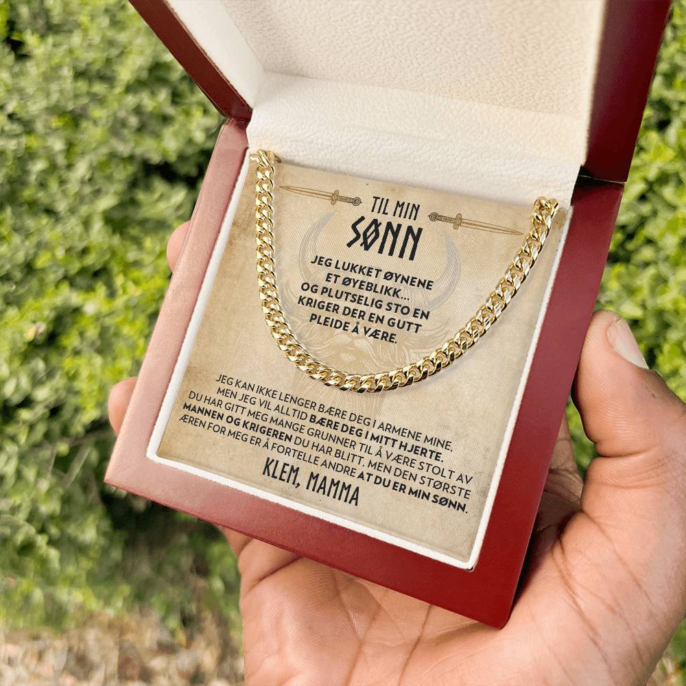 Til Min Sønn (fra Mamma) - Der En Gutt Pleide Å Være - Halskjede Panserkjede