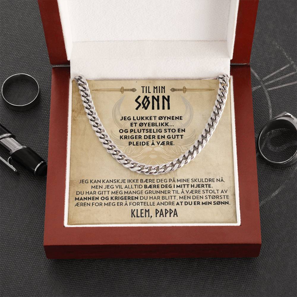 Til sønn (fra pappa) - Der En Gutt Pleide å Være - Halskjede Panserkjede