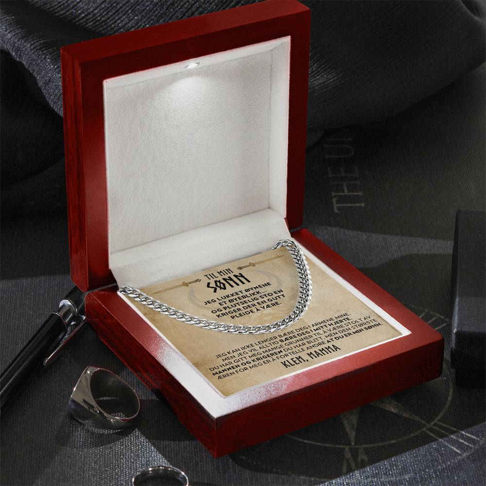 Til Min Sønn (fra Mamma) - Der En Gutt Pleide Å Være - Halskjede Panserkjede