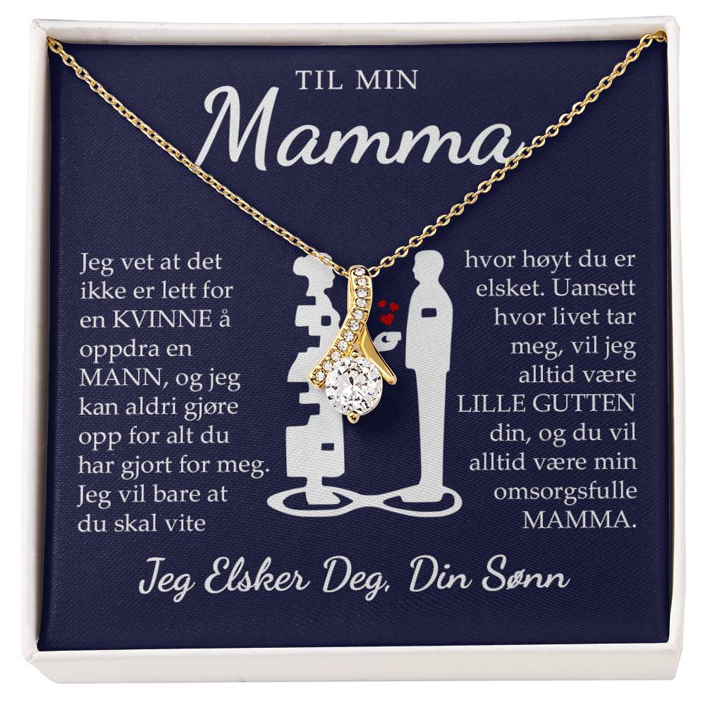 Til Mamma (fra sønn) - Hvor Høyt Du Er Elsket - Halskjede Alluring Beauty