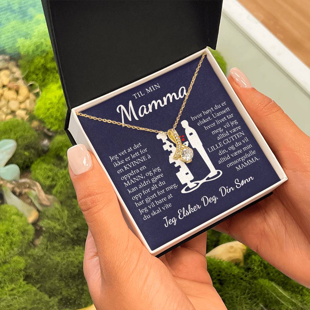 Til Mamma (fra sønn) - Hvor Høyt Du Er Elsket - Halskjede Alluring Beauty