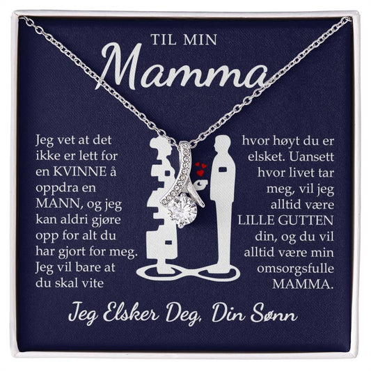 Til Mamma (fra sønn) - Hvor Høyt Du Er Elsket - Halskjede Alluring Beauty