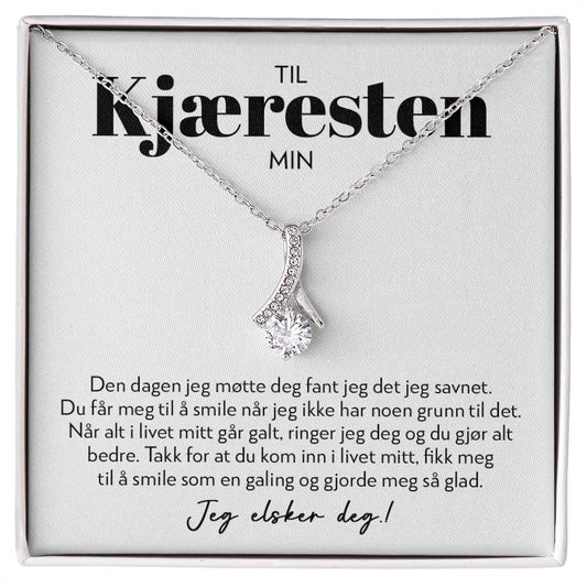 Til Kjæresten Min - Du Gjør Meg Så Glad - Halskjede Alluring Beauty