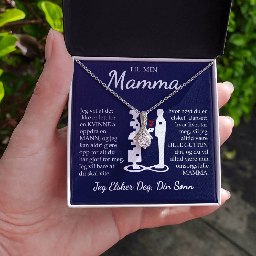 Til Mamma (fra sønn) - Hvor Høyt Du Er Elsket - Halskjede Alluring Beauty