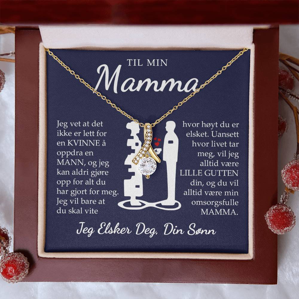 Til Mamma (fra sønn) - Hvor Høyt Du Er Elsket - Halskjede Alluring Beauty