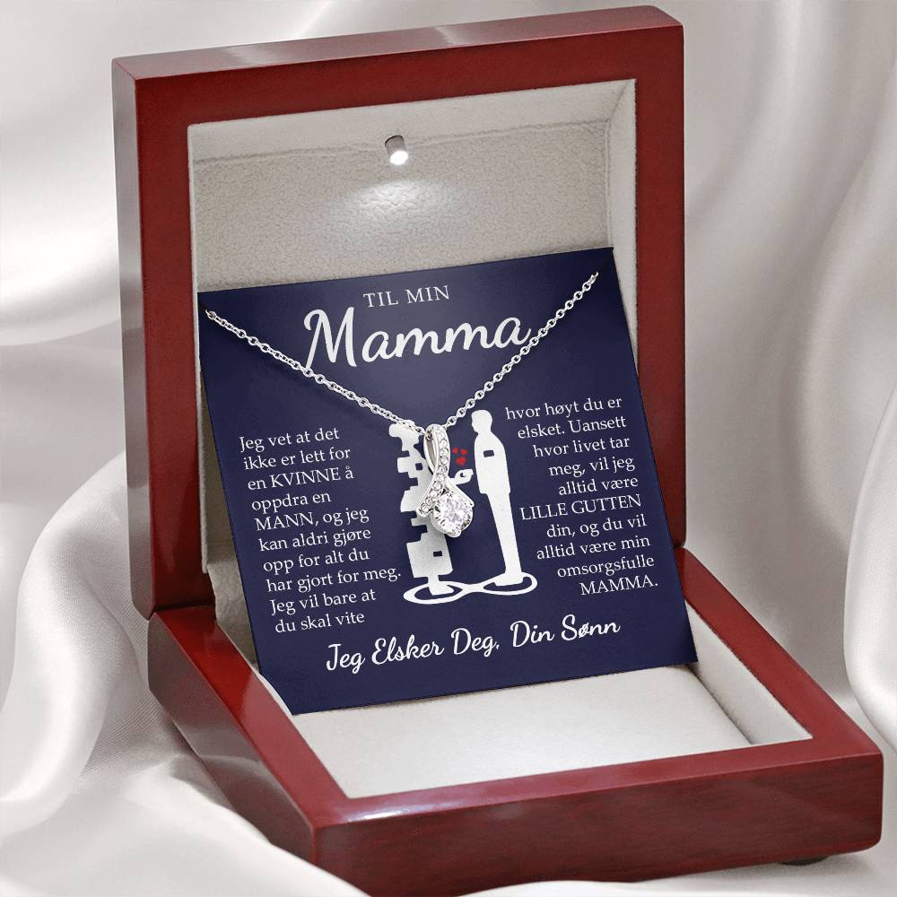 Til Mamma (fra sønn) - Hvor Høyt Du Er Elsket - Halskjede Alluring Beauty