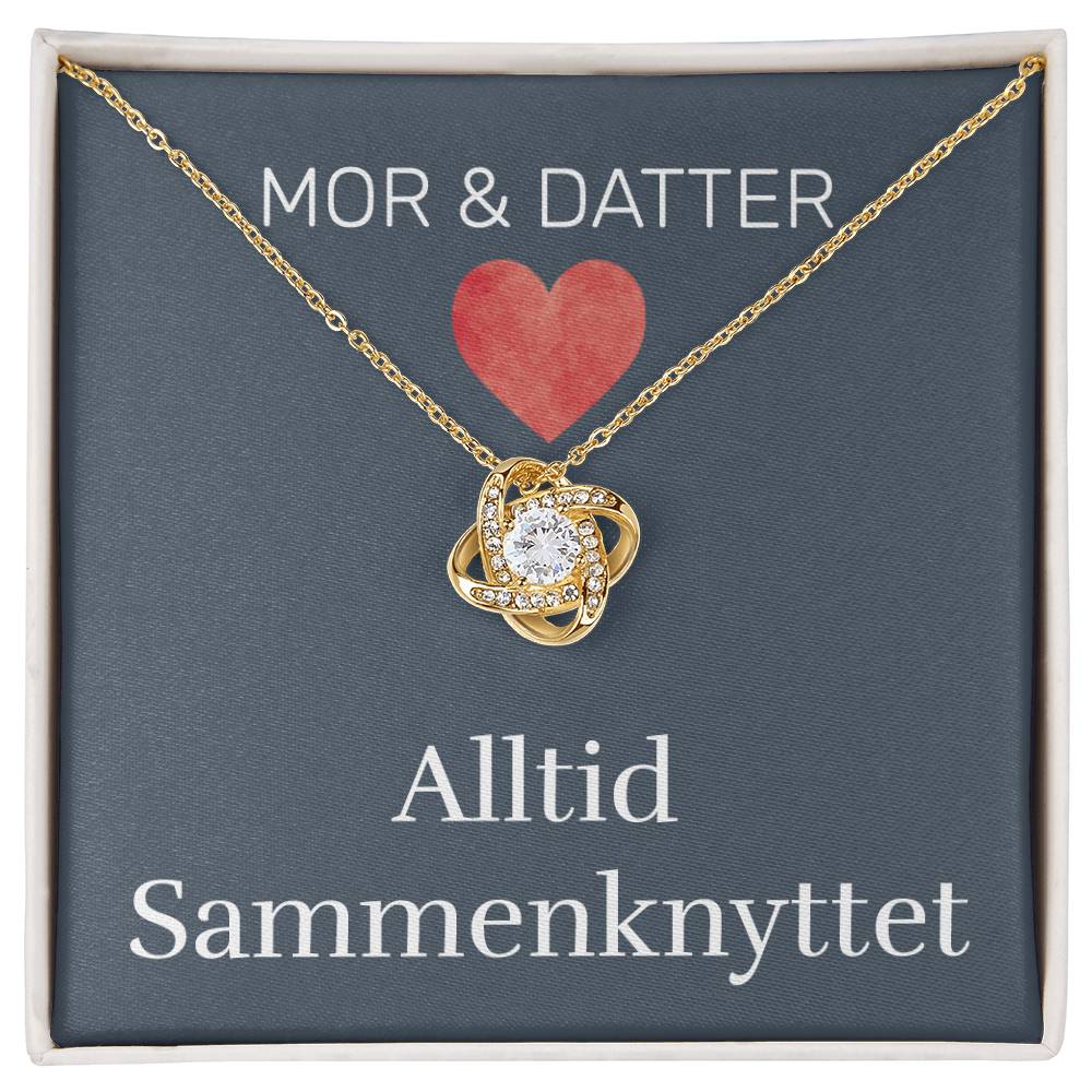 Mor & Datter - Alltid Sammenknyttet - Halskjede Kjærlighetsknute