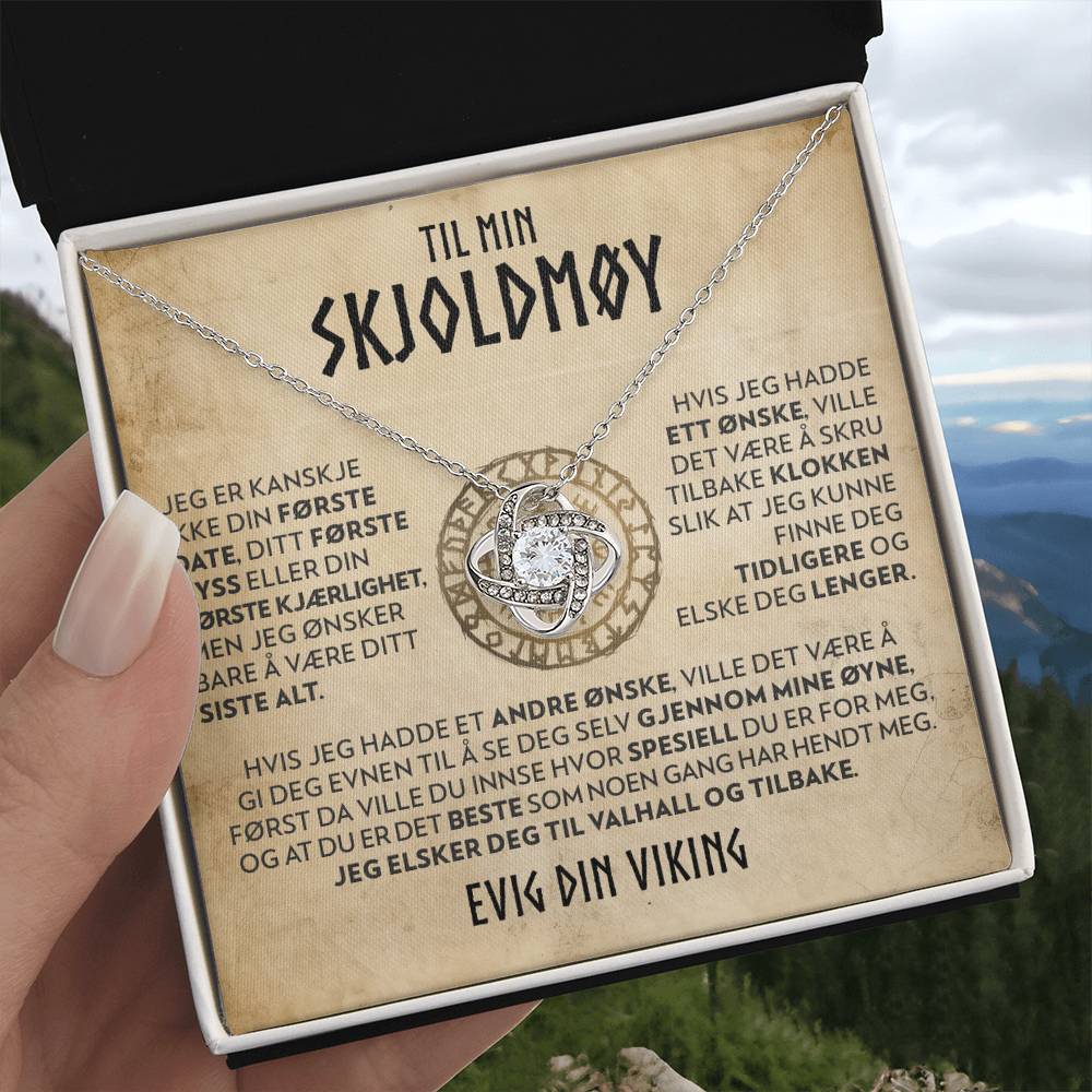 Til min skjoldmøy - Ditt siste alt - Halskjede Kjærlighetsknute