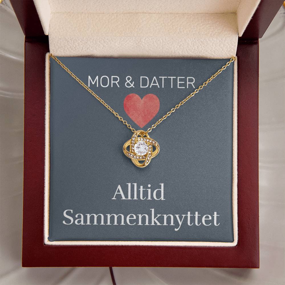 Mor & Datter - Alltid Sammenknyttet - Halskjede Kjærlighetsknute