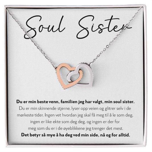 Soul Sister - Ingen Er Som Deg - Halskjede To Hjerter