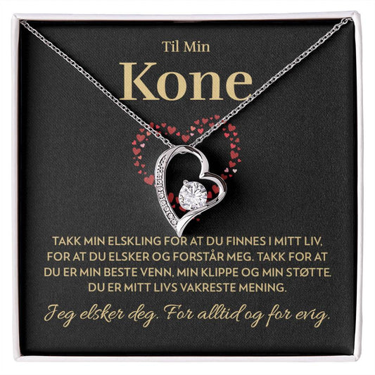 Til Min Kone - Mitt livs vakreste mening - Halskjede Forever Love