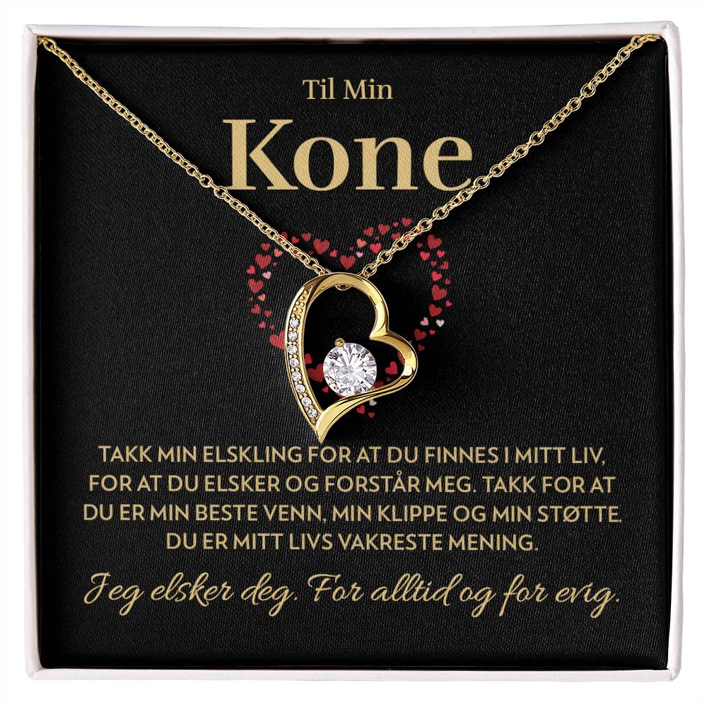 Til Min Kone - Mitt livs vakreste mening - Halskjede Forever Love