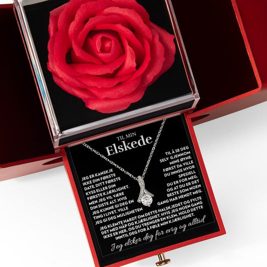 Til min Elskede - Kjenn min kjærlighet - Halskjede Alluring Beauty med Rosesk