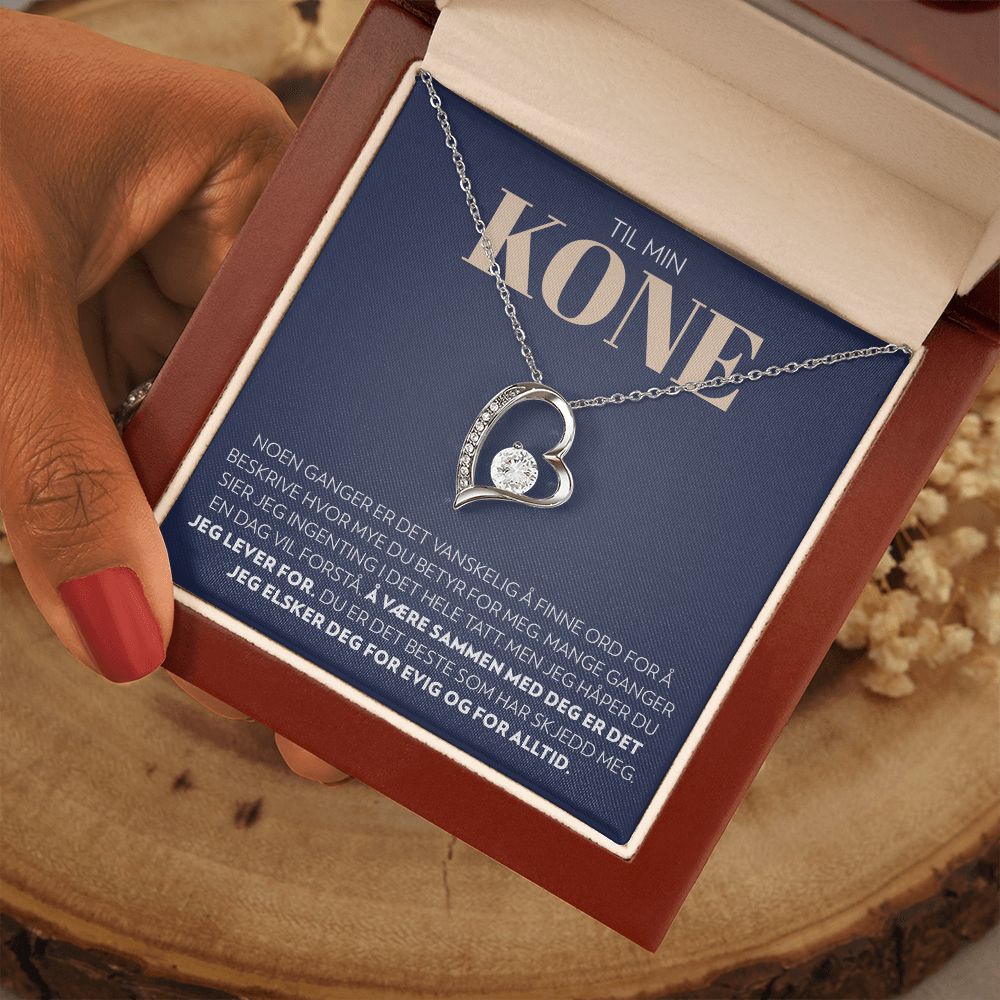 Til Min Kone Hva Jeg Lever For Halskjede Forever Love Noras Gaver til-min-kone-hva-jeg-lever-for-halskjede-forever-love-noras-gaver