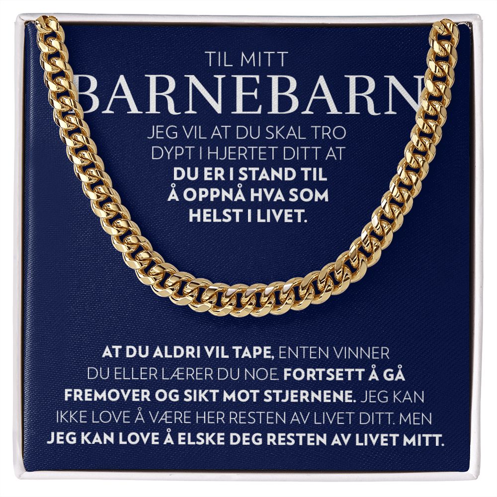 Til Barnebarnet Mitt - Aldri Vil Tape - Halskjede Panserkjede