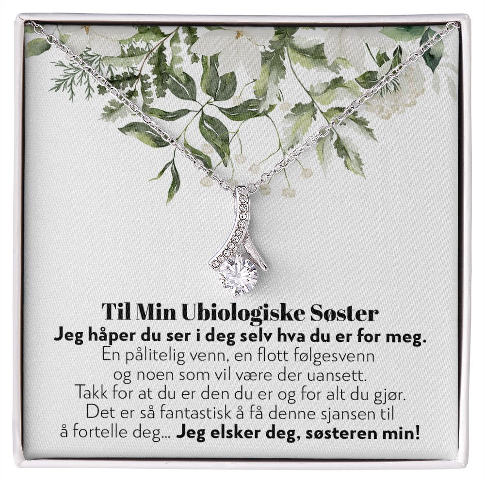 Til Min Ubiologiske Søster - En Betrodd Venn - Halskjede Alluring Beauty